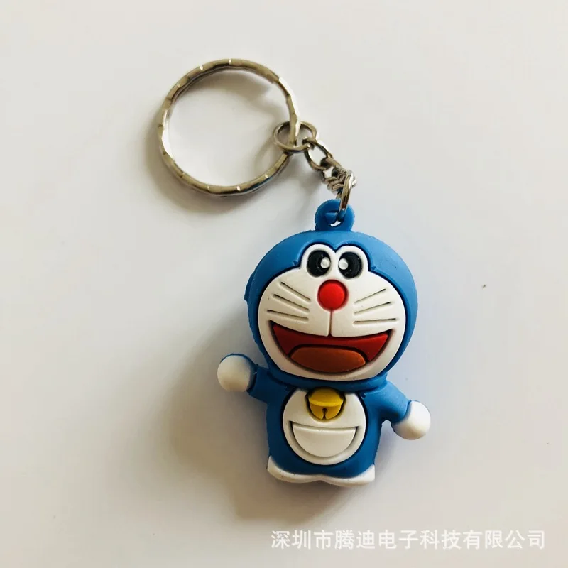 Doraemon 3d стереоскопический мультфильм ПВХ брелок милый аниме-брелок для ключей silicona para llaves Шарм брелок на сумку ювелирные изделия детские игрушки Вечерние