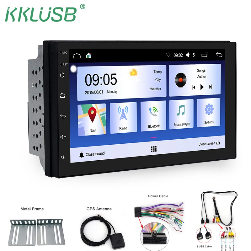 

2din Android Car Radio multimedia player Autoradio 2 Din 7'' GPS WIFI Bluetooth FM Touch screen auto audio player stereo