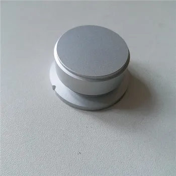 

2pcs aluminum knob potentiometer knob 38*19*6mm knob silver potentiometer cap Audio amplifier decoder volume adjustment knob