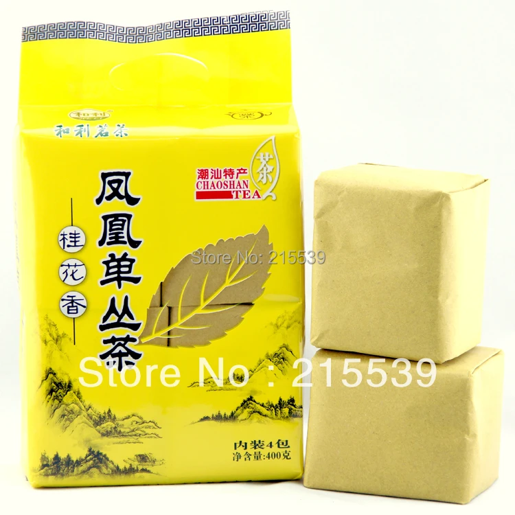 

[GRANDNESS] Gui Hua Xiang * 400g China Chaozhou fenghuang Phoenix Dan cong Tea Cha , feng huang dan cong Oolong Tea Cha 100g*4pc