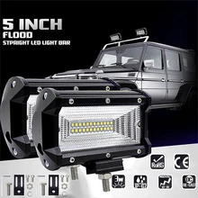 1 pcs 72 W HA CONDOTTO Le Luci di Lavoro 12 V Bar Luce 5 Pollici 4D HA CONDOTTO LA Lampada per Lampade Auto Fendinebbia per Trattore Barca Auto Camion SUV ATV Del Motociclo