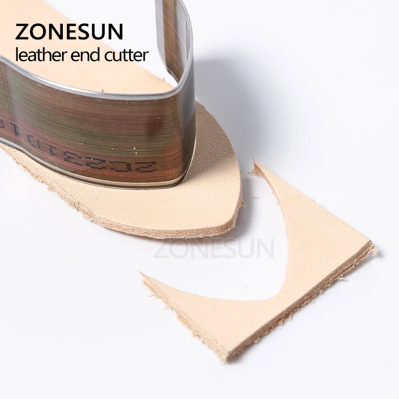 ZONESUN Сделай Сам кожаный ремесло ремень конец плоский острый высечка форма нож