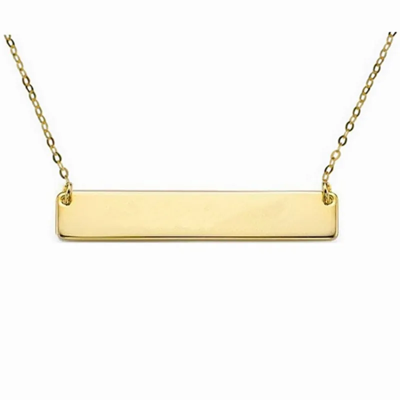 Ожерелье под заказ золотое ожерелье с подвеской, модное серебряное ожерелье с надписями