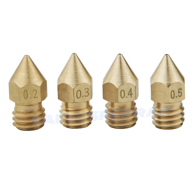 Cabeça de Impressão Opcional para 1.75mm Atacado Pces Bocal Extrusora 0.2mm 0.3mm 0.4mm 0.5mm Filamento Ender-3 Impressora 3d 50 Mk7 Mk8 16 Peças e acessórios em 3D