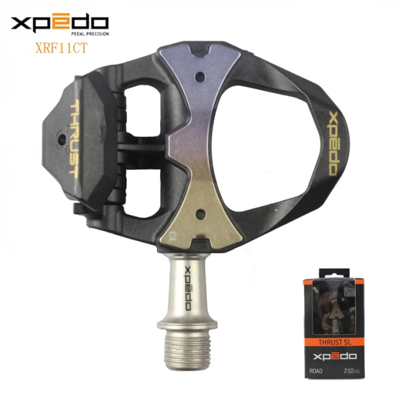 Wellgo XPEDO XRF11CT Сверхлегкая углеродная велосипедная педаль, 168 г, герметичные, 3 подшипника, титановая ось, педали для шоссейного велосипеда с самоблокировкой