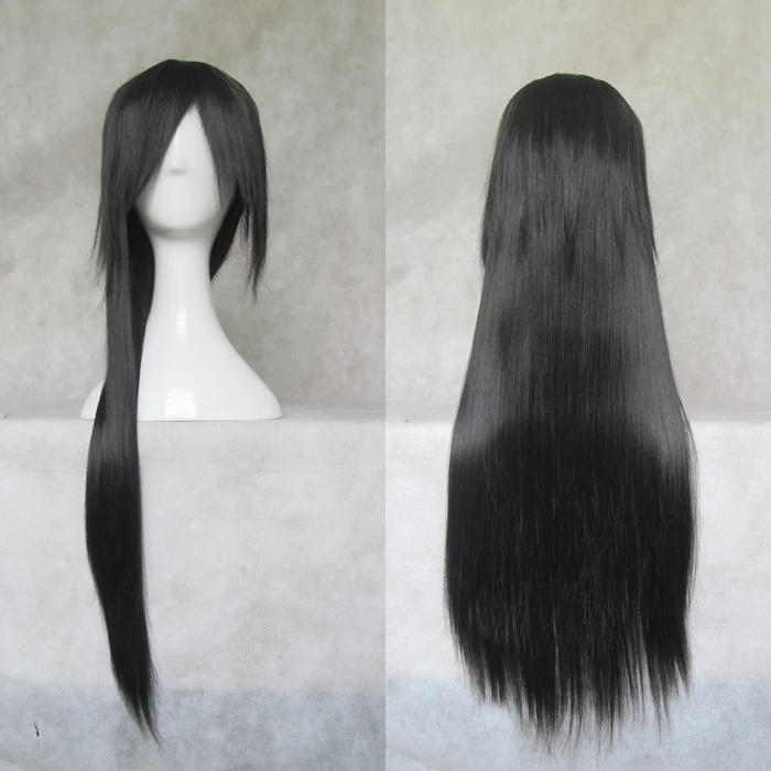 Аниме Наруто Учиха Итачи косплей парик Hakuouki Saitou Hajime термостойкие синтетические волосы парики+ парик шапка