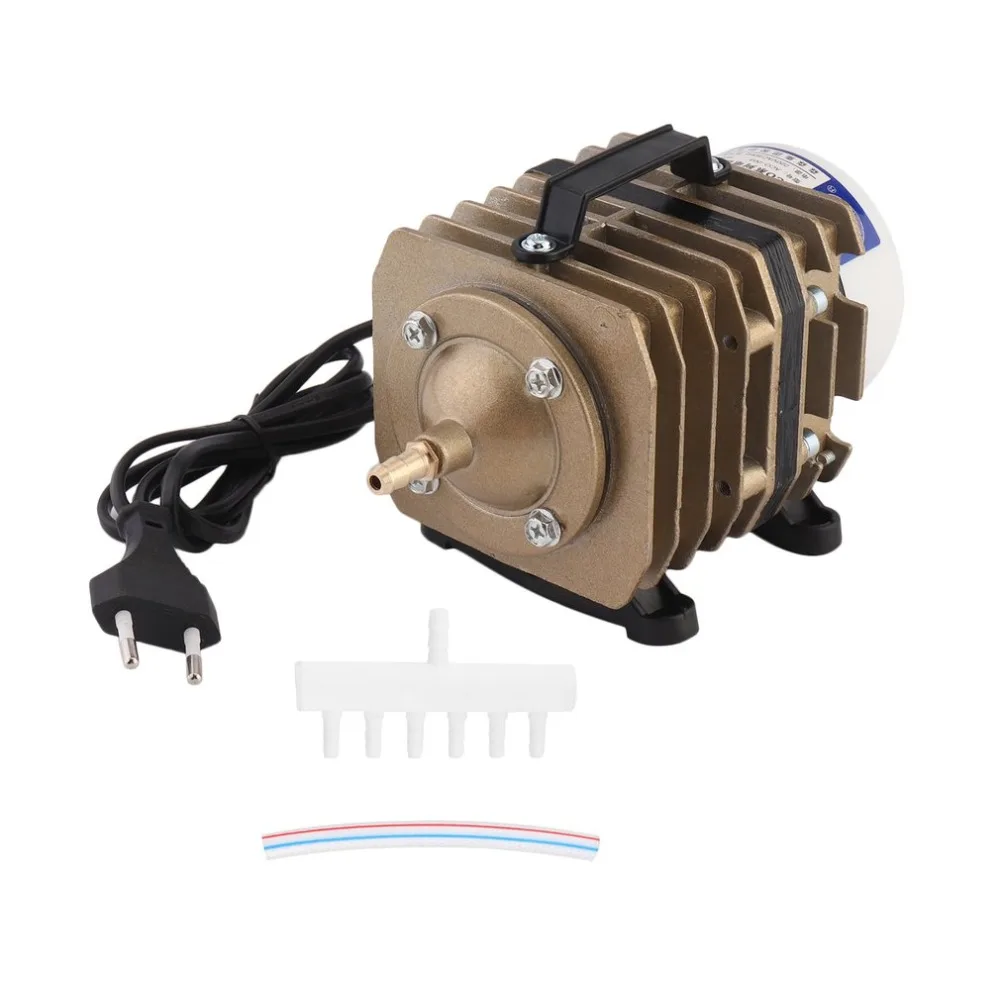 

50L/Min 45W Practical Aluminum Alloy Shell Electromagnetic Air Pump Compressor Aquarium Oxygen Pump ACO-003 EU Plug new 2018