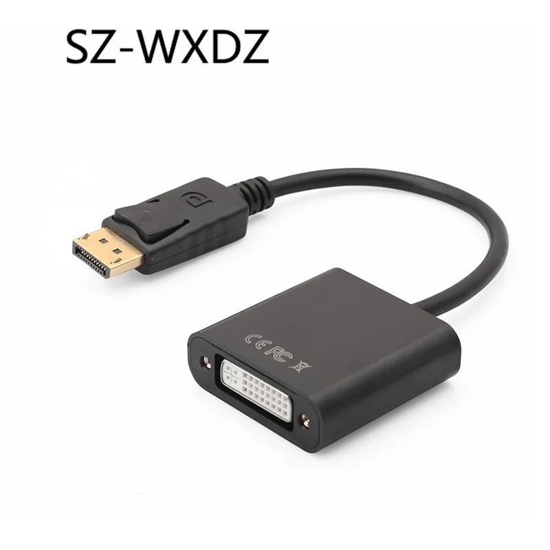 SZ-WXDZ Displayport إلى DVI كابل موانئ دبي إلى dvi محول الذكور إلى الإناث عرض ميناء محول ل مراقب العارض عرض 1080 p