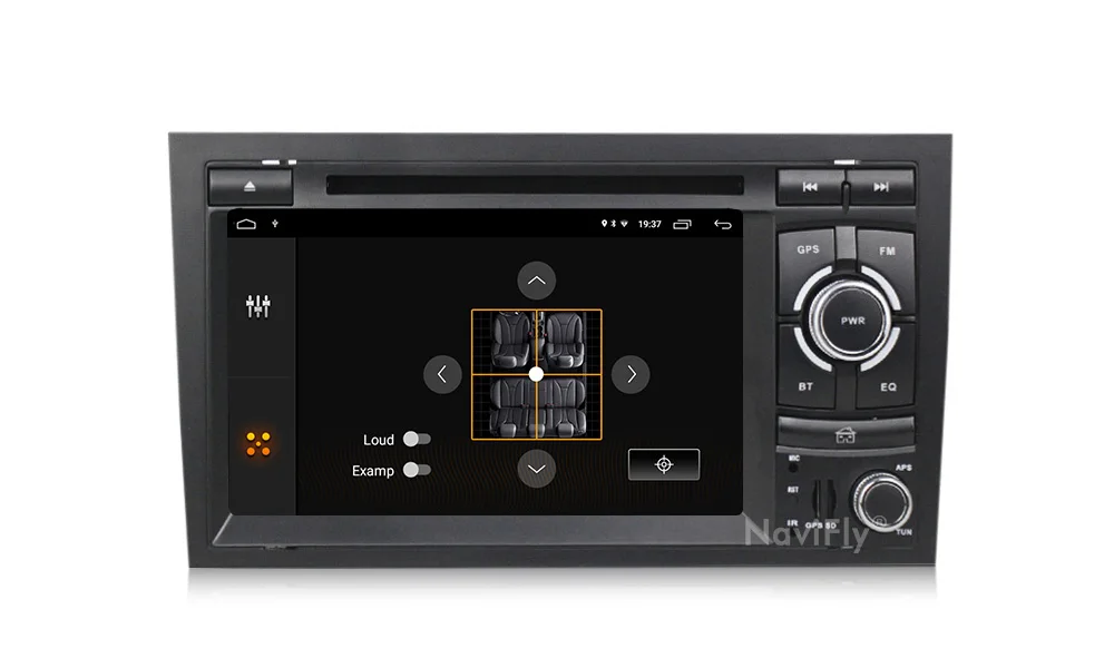 Clearance Navifly 2Din Car Multimedia Player GPS Android 9.1 DVD Automotivo For Audi/A4/S4 2002-2008 Radio Quad Cores RAM 2GB ROM 32GB 20
