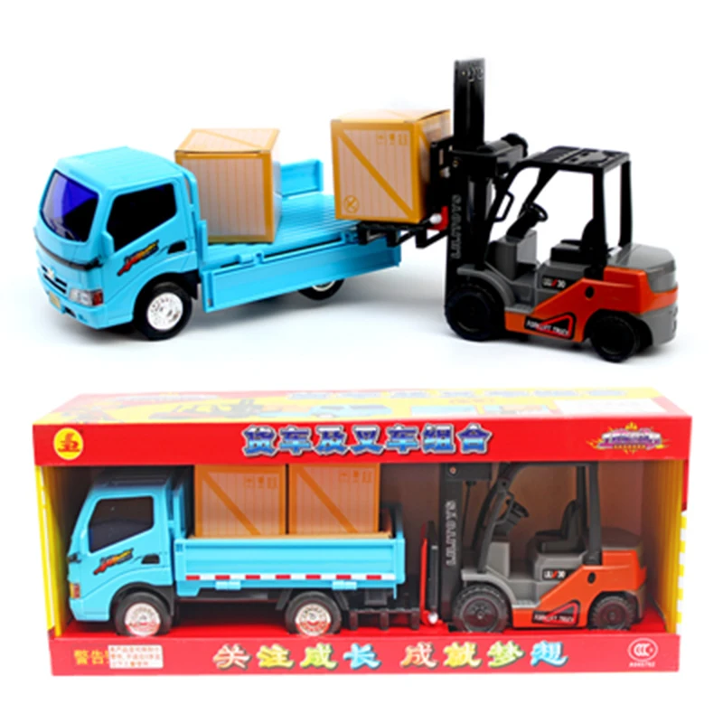 1 Set Anak Laki Laki Mainan Rekayasa Kendaraan Flatbed Truk Forklift Model Diecast Logam Mobil Model Mainan Plastik Mainan Untuk Anak Anak Anak Hadiah Flatbed Truck Car Modelcar Model Toy Aliexpress