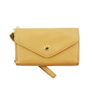 

Phone Bags Fashion Card Package Women's Multifunction Hand Bag Crown Leather Wallet