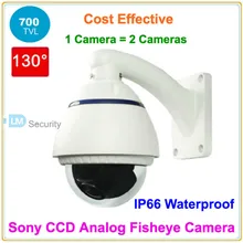Lihmsek 1/" sony Super HAD II CCD аналоговый 700TVL 130 градусов рыбий глаз широкоугольный объектив купольная камера для наружного использования