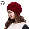 FS Fashion Rabbit Wool Women Caps Thermal Warm Skullies Double Layer Knitted Winter Hat Ear Protect Beanies Gorra Hats Invierno ► Photo 2/6