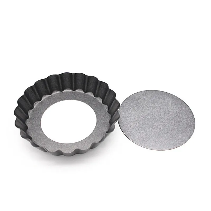 4inch Non-stick Tart Mold Quiche Pan Removable Round Cake Mould Pans with Loose Bottom Pie Pan Muffin Cake Pan06
