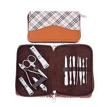12 шт набор для маникюра оборудование для дизайна ногтей с кусачки для ногтей Ножницы ножницы вилка мертвой кожи нож