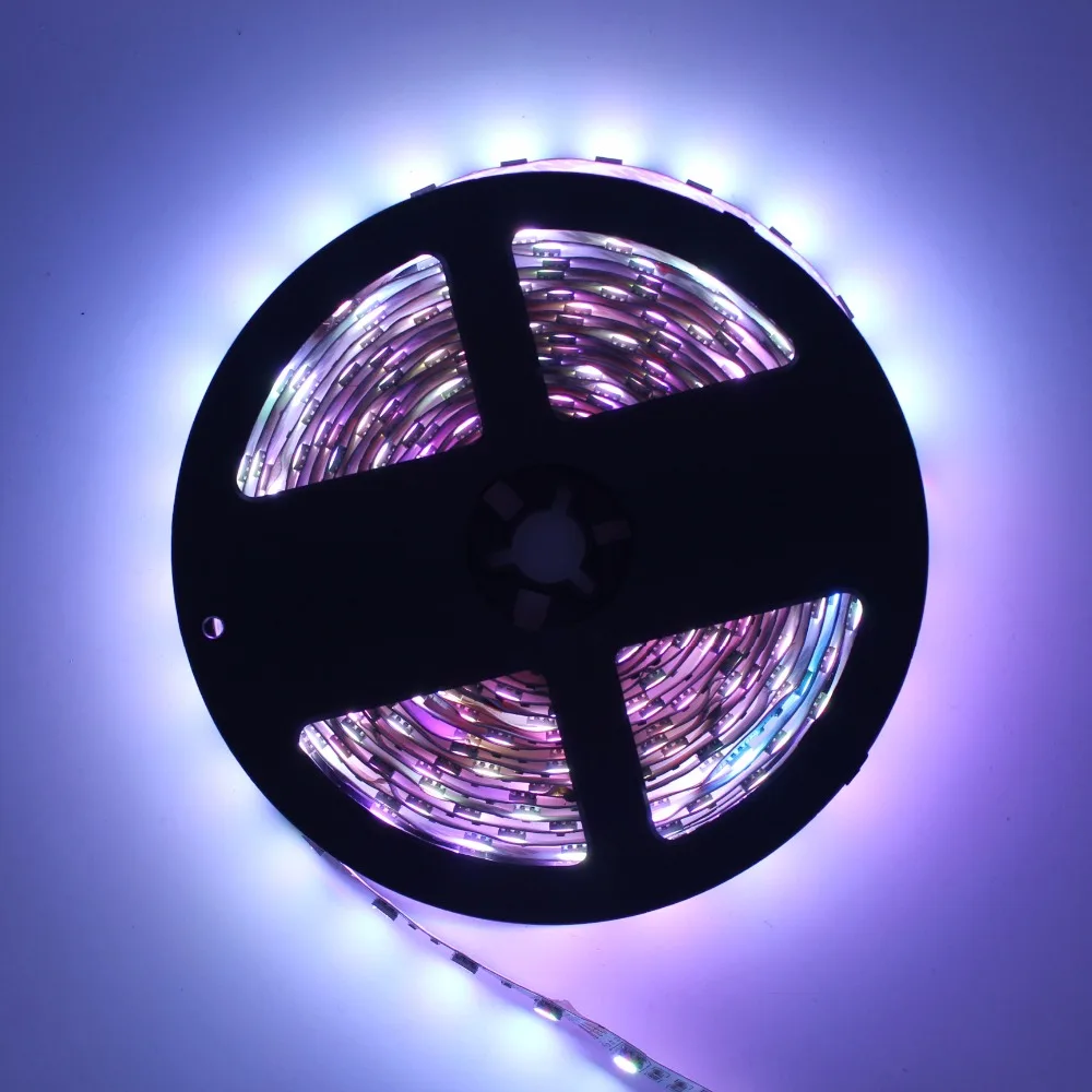 Супер яркость 5 м 12 В вход SMD5050 60 Led/метр 300 Гибкая полоса теплый белый красный