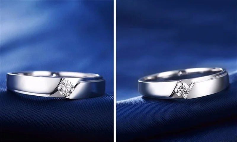 LMNZB 925 серебряные обручальные кольца для мужчин и женщин настоящий Топ 5A кольца с цирконием любовник пара обручальные ювелирные изделия LR936