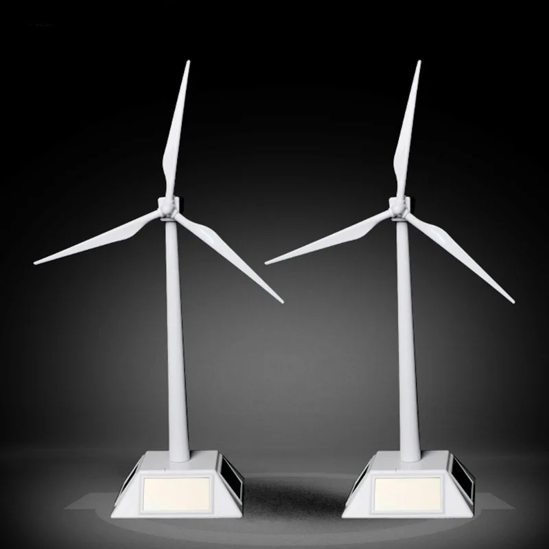 Ветряные мельницы на солнечной энергии модель ветровой турбины ABS пластиковые игрушки легко собрать игрушки настольная модель