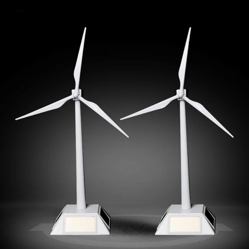

Solar Powered Windmills Model Wind Turbine Model ABS Plastic Toys Easy to Assembled Toys Desktop model