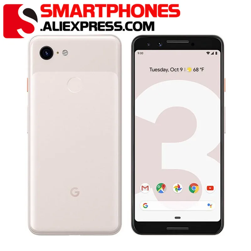 Абсолютно Google Pixel 3 Мобильный телефон Snapdragon 845 4 Гб 64 Гб 5," Восьмиядерный Android 9 NFC Google смартфон