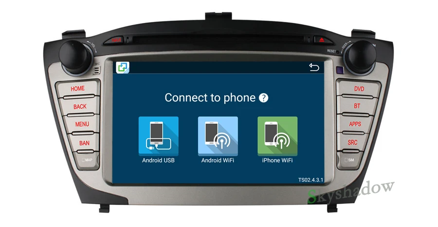 Perfect C500 1024X600 4G SIM Android 6.0 Car DVD Player For Hyundai IX35 Tucson 2009-2014 RDS Radio GPS Bluetooth wifi 2GB RAM 16GB ROM 13