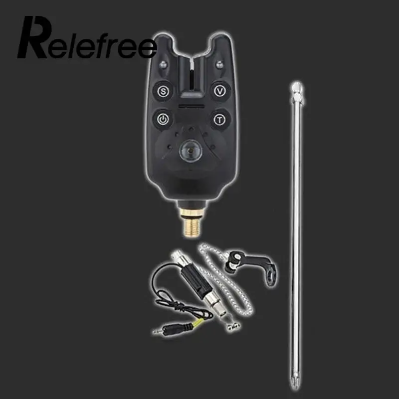 

Mini Bite Alarm Beeper Adjustable Sound Fishing Easier Annunciator 9*4*4cm Sports Black