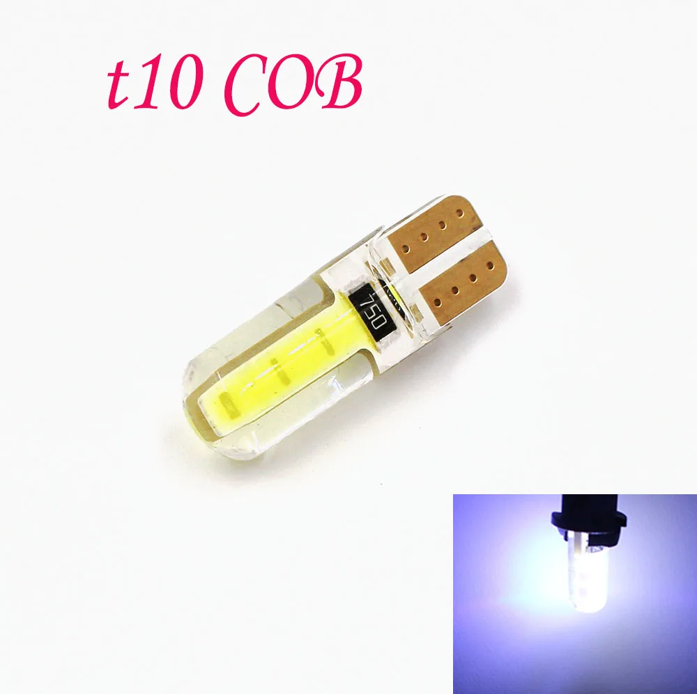 Newest T10 W5W LED car interior light cob marker lamp 12V 194 501 SMD bulb wedge parking light canbus auto lada car styling