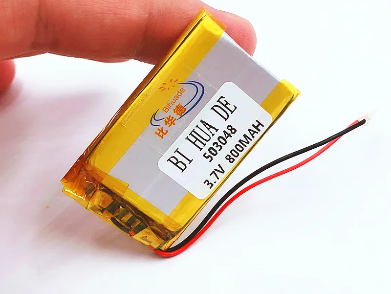 Аккумуляторная 3 7 V 503048 053048 800MAH литий-полимерная батарея для MP3 MP4 Bluetooth GPS