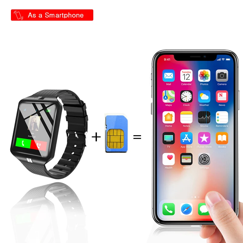 DZ09 Smartwatch Smart Watch Digital Men Watch For Apple iPhone Samsung Android Mobile Phone Bluetooth SIM TF Card Camera Reloj