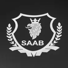 Adesivo emblema de carro para saab 93 95 saab, 2 peças acessórios do carro 5 900 9000