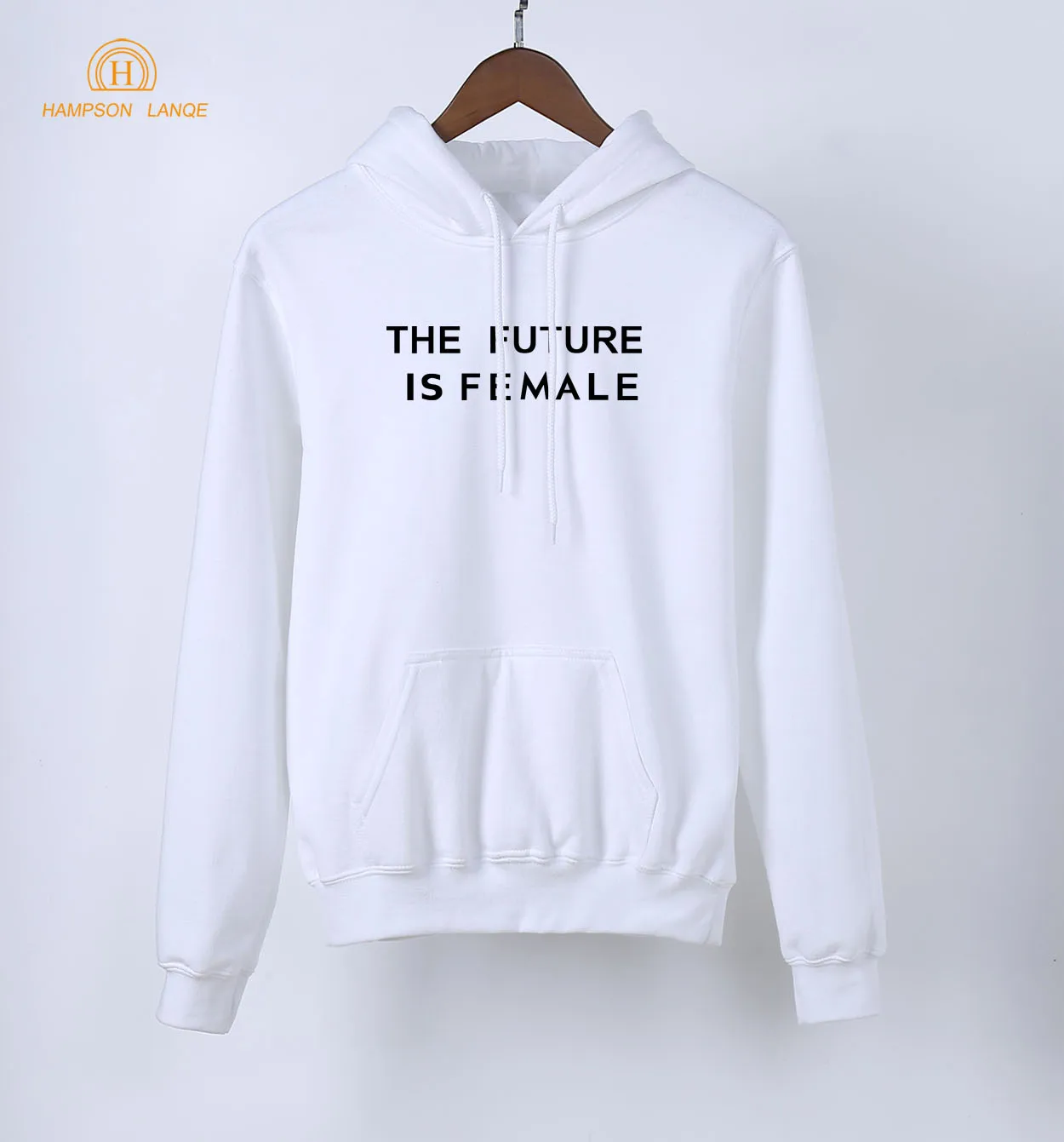 HAMPSON LANQE The Future Is Female Slogan Print Hip Hop