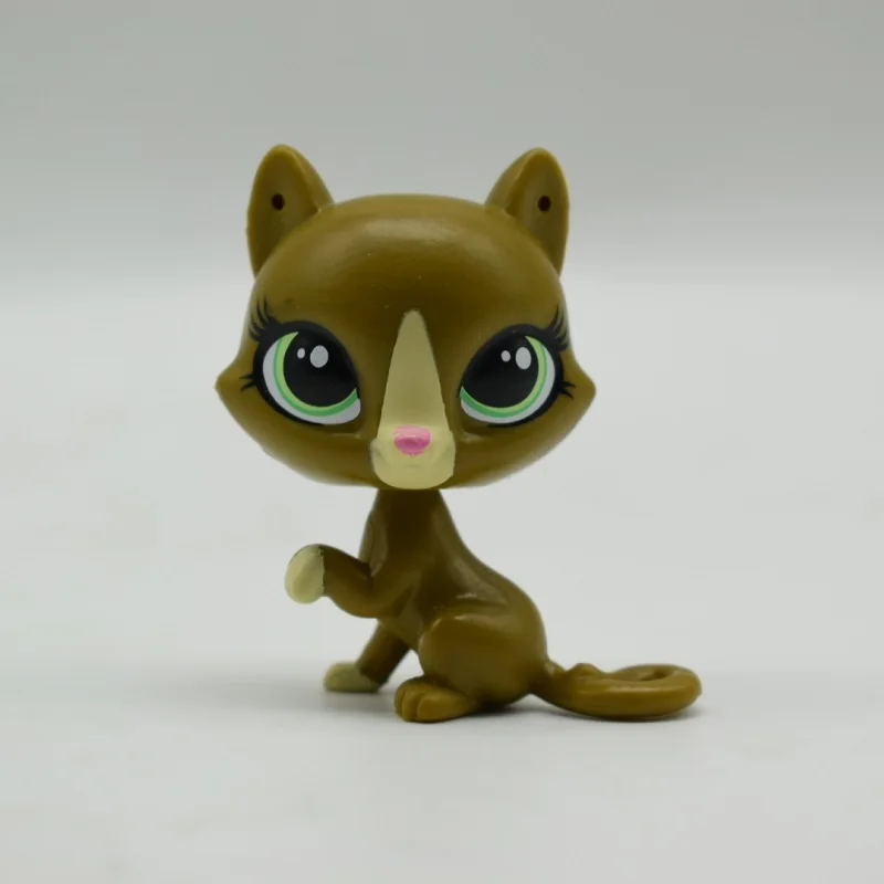 

Lovely Animals lps green cat Big eyes Action Figure Cute Pet Toys for Children Birthday/Christmas Gift