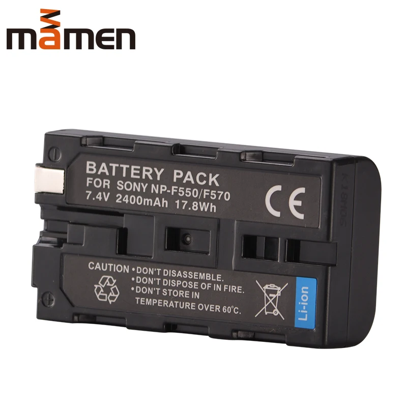 Mamen NP F550 ЖК-дисплей USB Dual Зарядное устройство цифровой NP-F550 7,4 V 2400 мА/ч, Камера Li-Батарея для sony RV100 RV200 CCD SC5 SC5/E SC55 SC55E