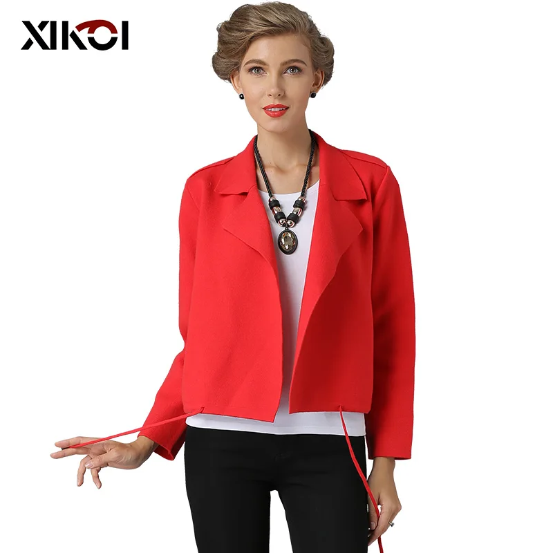XIKOI Women Cardigans Casual Open Stitch Knitting Sweater Tassel Solid Cardigan Female Jacket Coat |