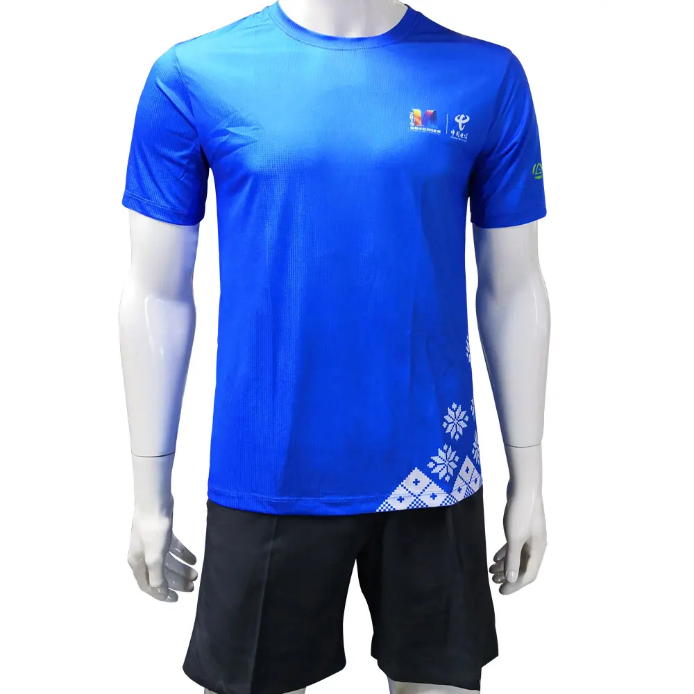 Летняя мужская одежда, футболки, спортивная рубашка, топы, футболки для бега, рубашки для спортзала, спорта, фитнеса, Джерси, быстросохнущие, подходят, camiseta, Gym hombre - Цвет: Синий