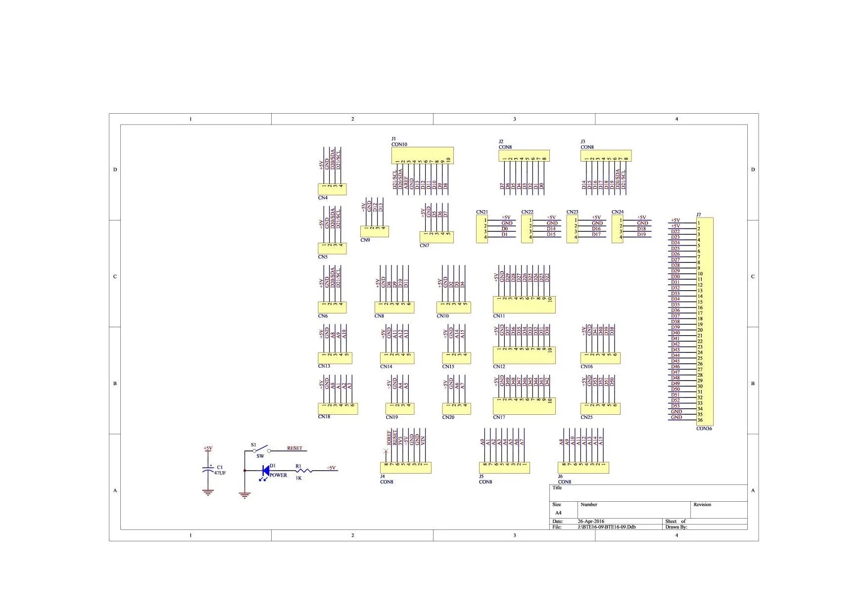 10 шт. I/O расширение PCB для MEGA 2560 R3 доска DIY bte16-09