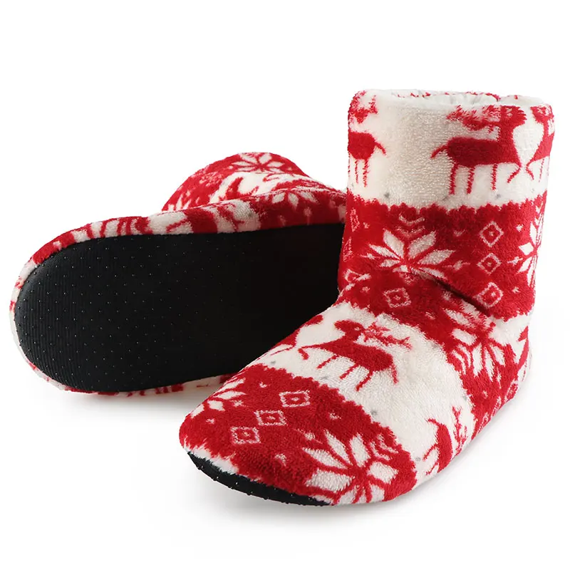 Зимние пушистые тапочки; домашние тапочки; Домашние пушистые шлепанцы; теплая плюшевая Рождественская обувь; Pantoffels Dames Zapatos De Mujer