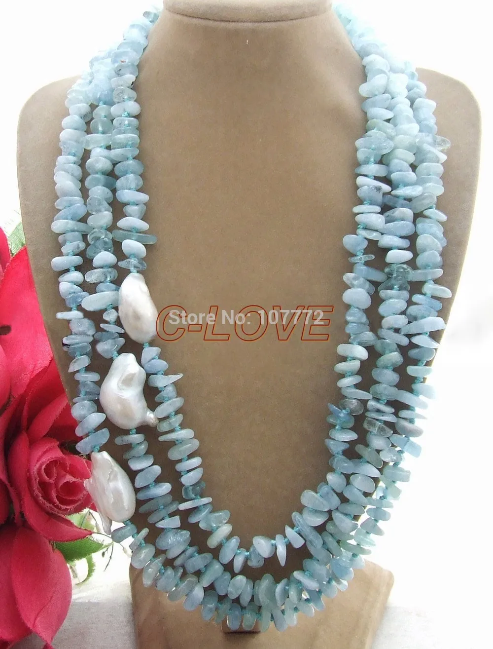 

25mm Keshi Pearl Necklace