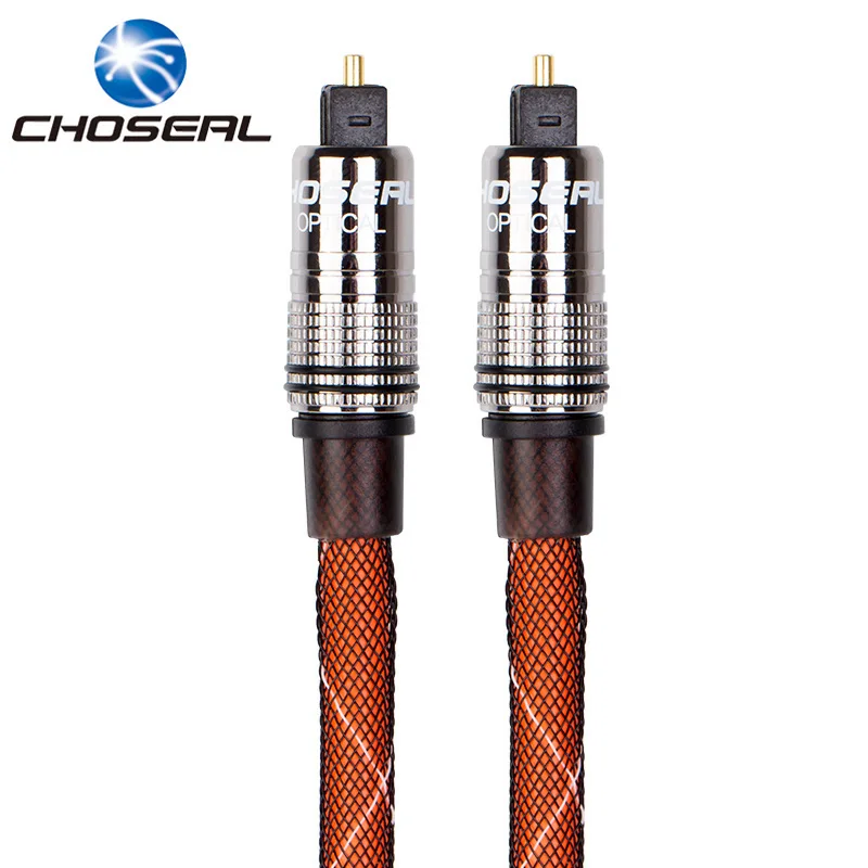 

Choseal QS1102 Digital Optical Fiber Cable Gold-Plated Toslink Audio Cable For PS3/XBOX DVD CD For TV Blueray 1/1.5/2/3/5M