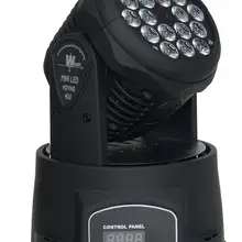 7 шт./лот, 18x3 Вт мини-светодиод LED перемещение головы мыть свет