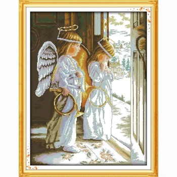 

The angels will also need comfort DIY DMC Cross stitch,Sets For Embroidery kits, home decor Counted Cross-Stitching figure cheap