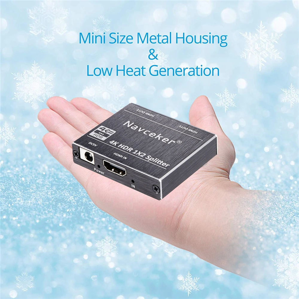  New 4K 60Hz HDR HDMI 2.0 Splitter 1x2 Splitter HDMI 2.0 4K Support HDCP 2.2 UHD HDMI Splitter 2.0 S