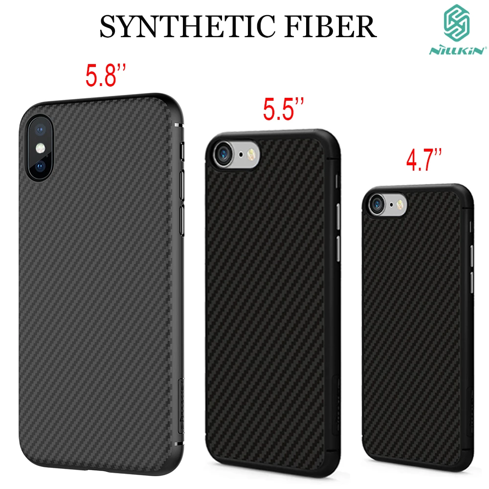 Nillkin synthetic fiber Cell font b phone b font case for apple Iphone X 6 6s