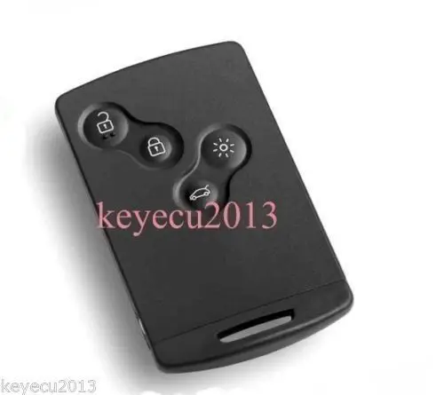 Free shipping Replacement New Uncut Remote Key Fob 4 Button 433Mhz PCF7952 for Renault Megane 2009