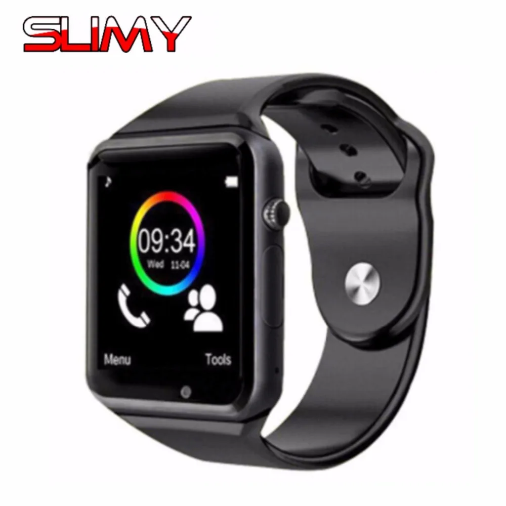 

Slimy A1 Bluetooth Smart Watch Clock Hours Support Camera 2G SIM Card Call Smartwatch for Android Phone Gift for Kids Women Men