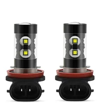 EURLED 2x Canbus H11 H8 H9 LED Fog Light Bulb For BMW E46 E39 E60 E36 F30 F10 E30 E34 X5 E53 M F20 X3 E87 E70 E92 X1 M3 X6 E38