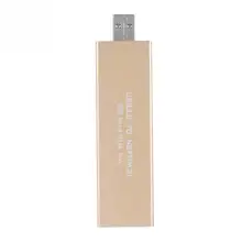 USB3.0 к M.2 NGFF SSD жесткий диск корпус 120 г (золото)