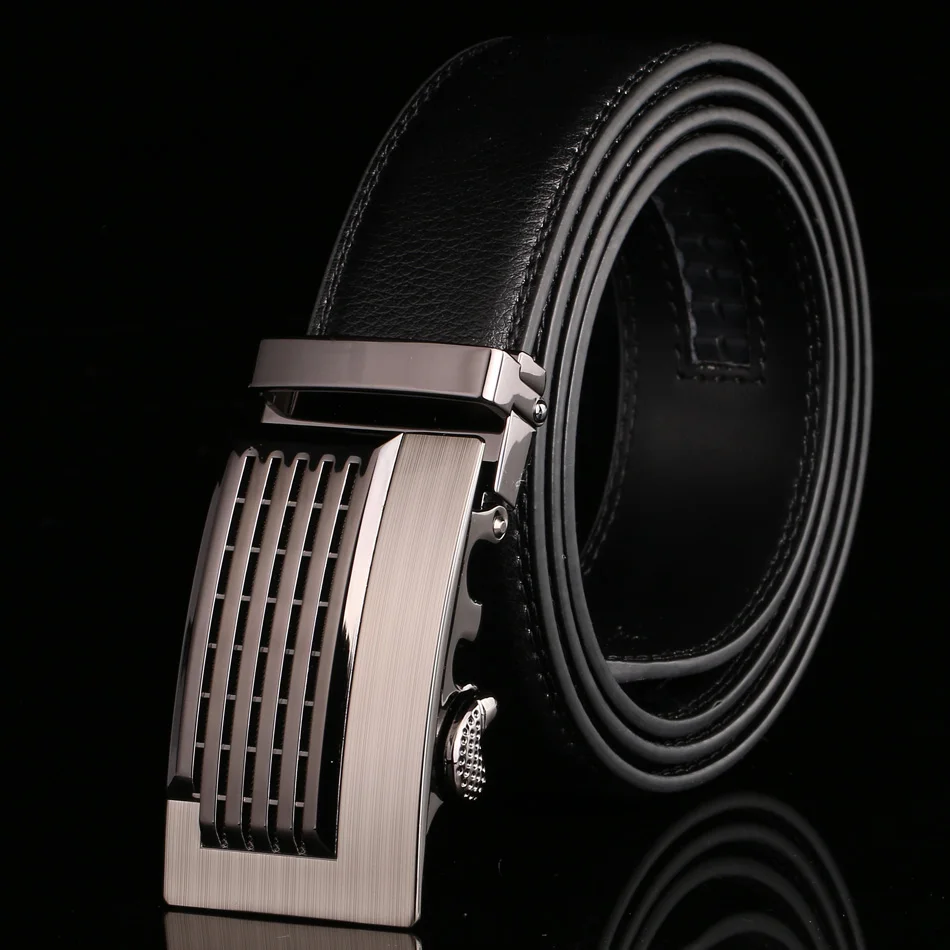 Ремень мужской из натуральной кожи с автоматической пряжкой|leather belts for men|leather