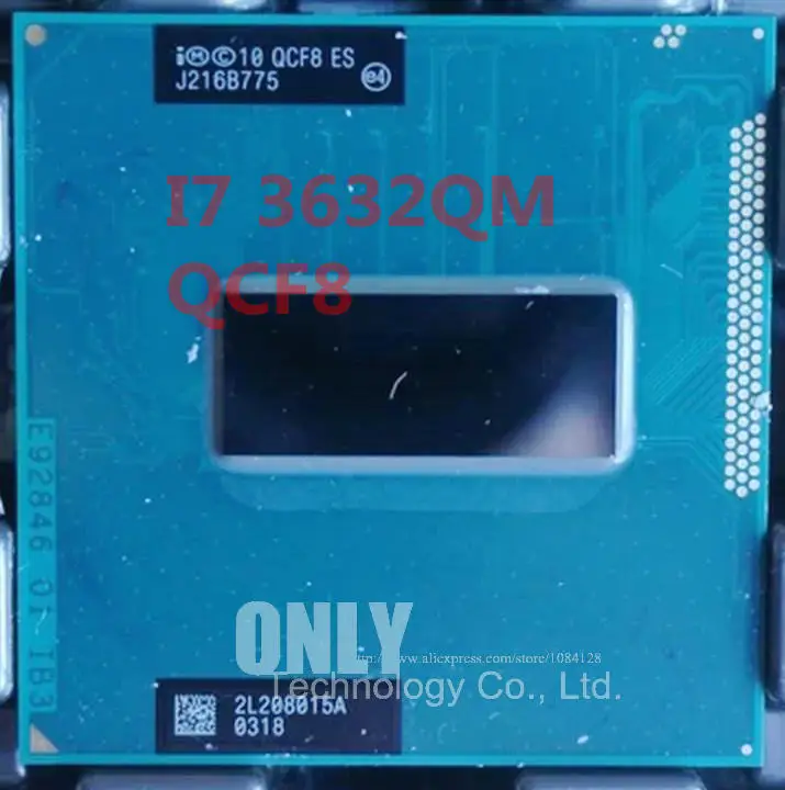 

free shipping Intel Laptop CPU I7-3620QM ES/QS I7 3632QM QCF8 2.2-3.2G/6M ES/QS version