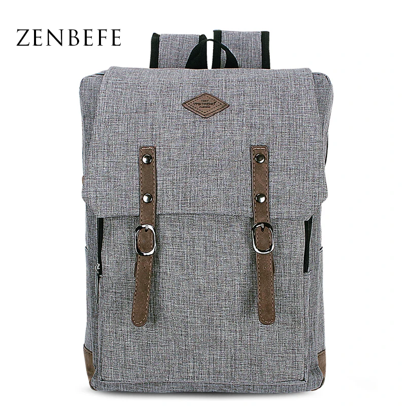 

ZENBEFE New Designed Backpacks For Laptop Linen Backpack School Bags For College Waterproof Backpacks Notebook Computer Bags